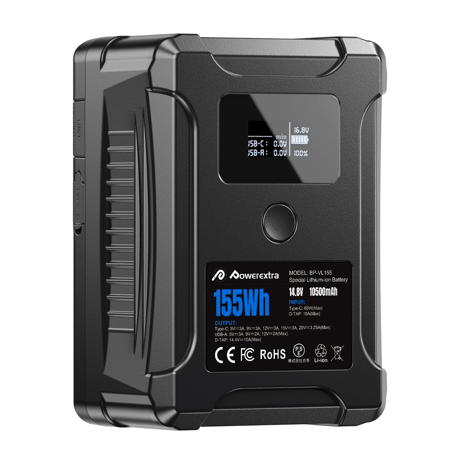 Amazon | 155WhVマウントバッテリー 大容量10500mAh 大容量ビデオ