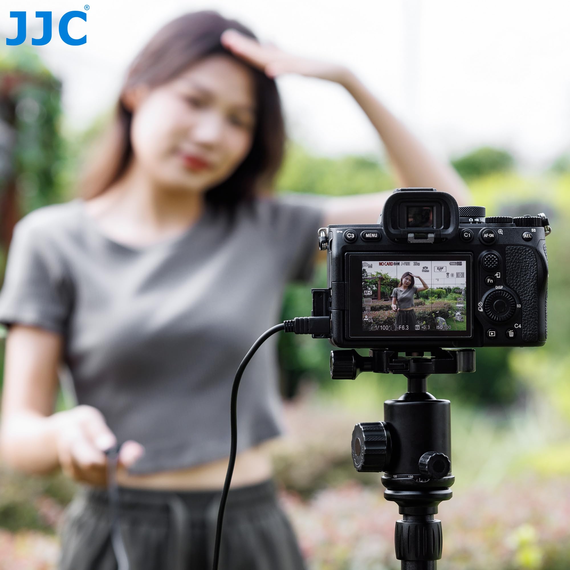 JJC Cavo di Scatto Remoto per Fotocamere Sony Alpha/Cyber-shot e Videocamere Handycam con Multi-terminale, Supporto Funzione di Registrazione Video