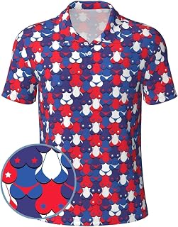 Golf Shirts for Men, Funny Golf Polo Moisture Wicking Dry Fit Short Sleeve