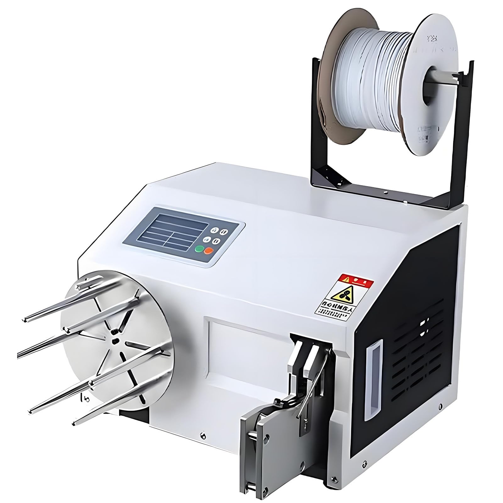ASerZenith Automatic Twist Tie Machine, Gold Wire Sealing Bundling Machine For Supermarkets Bread Toys, Wire Harness Binding, Digital Screen Cable Tying,B