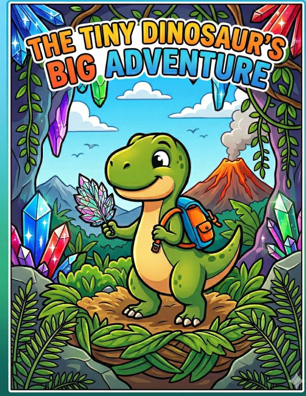 THE TINY DINOSAUR'S BIG ADVENTURE: A Fun Prehistoric Coloring Book for Kids Ages 4-8