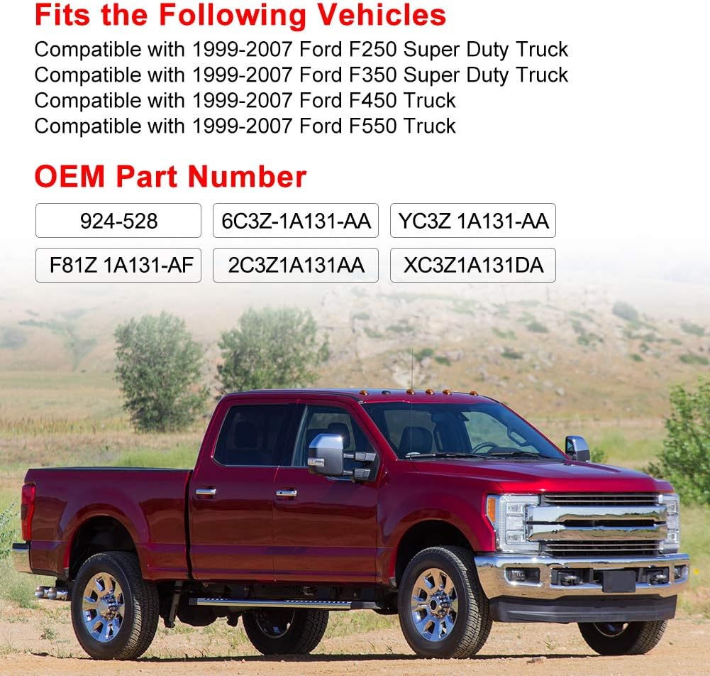 Spare Tire Hoist 924-528 Compatible with Ford F250 F350 Super Duty Ford F450 F550 Truck 1999-2007 Replacement for 924528 6C3Z1A131AA 2C3Z1A131AA F81Z1A131AF XC3Z1A131DA YC3Z1A131AA Winch Carrier