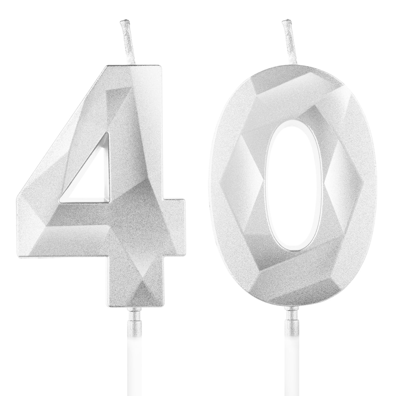 Yiran 50th Birthday Candles, Gold Number 50 Happy Birthday Candles, Cake Topper Decorations for Birthday Party, Wedding Anniversary Celebration Supply — view 198
