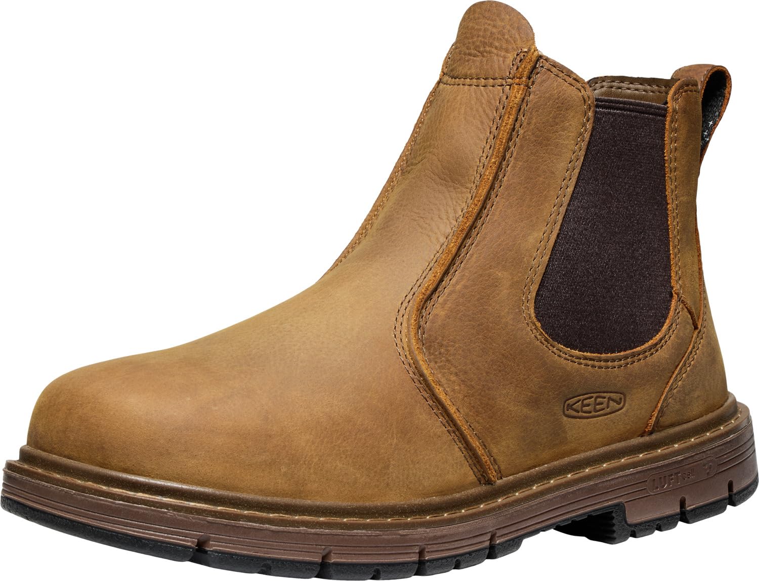 KEEN Utility Men's San Jose Chelsea Alloy Soft Toe 90 Degree Heel Pull on Work Boots