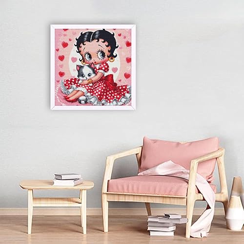 Miniatura 3 de JAKI Kits de arte de diamantes para adultos, dibujos animados, pinturas artísticas de diamantes para principiantes, kits de arte de gemas de taladro