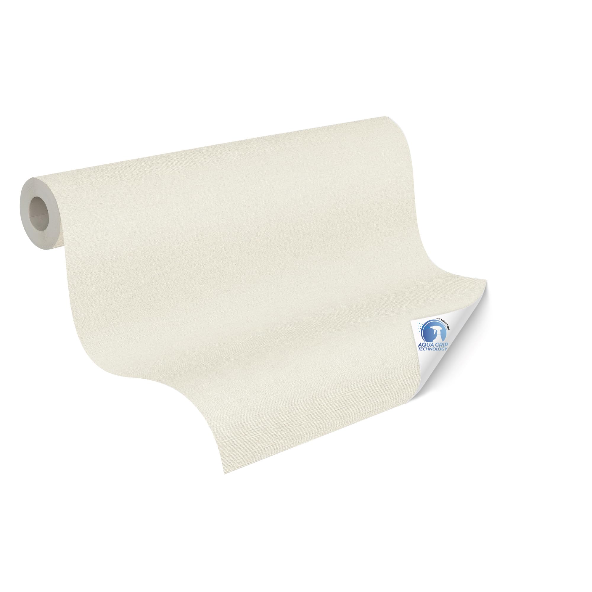 Livingwalls Carta da parati DESIGNDROP - carta da parati non tessuta preverniciato in beige, crema - 10,05 m x 0,53 m - Carta da parati in tinta unita per ambienti diversi - 785751