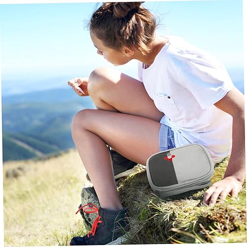 Miniatura 3 de Healifty Kit de medicina de viaje portátil Bolsa de emergencia Oxford paño 6 bolsillos para acampar al aire libre viajes