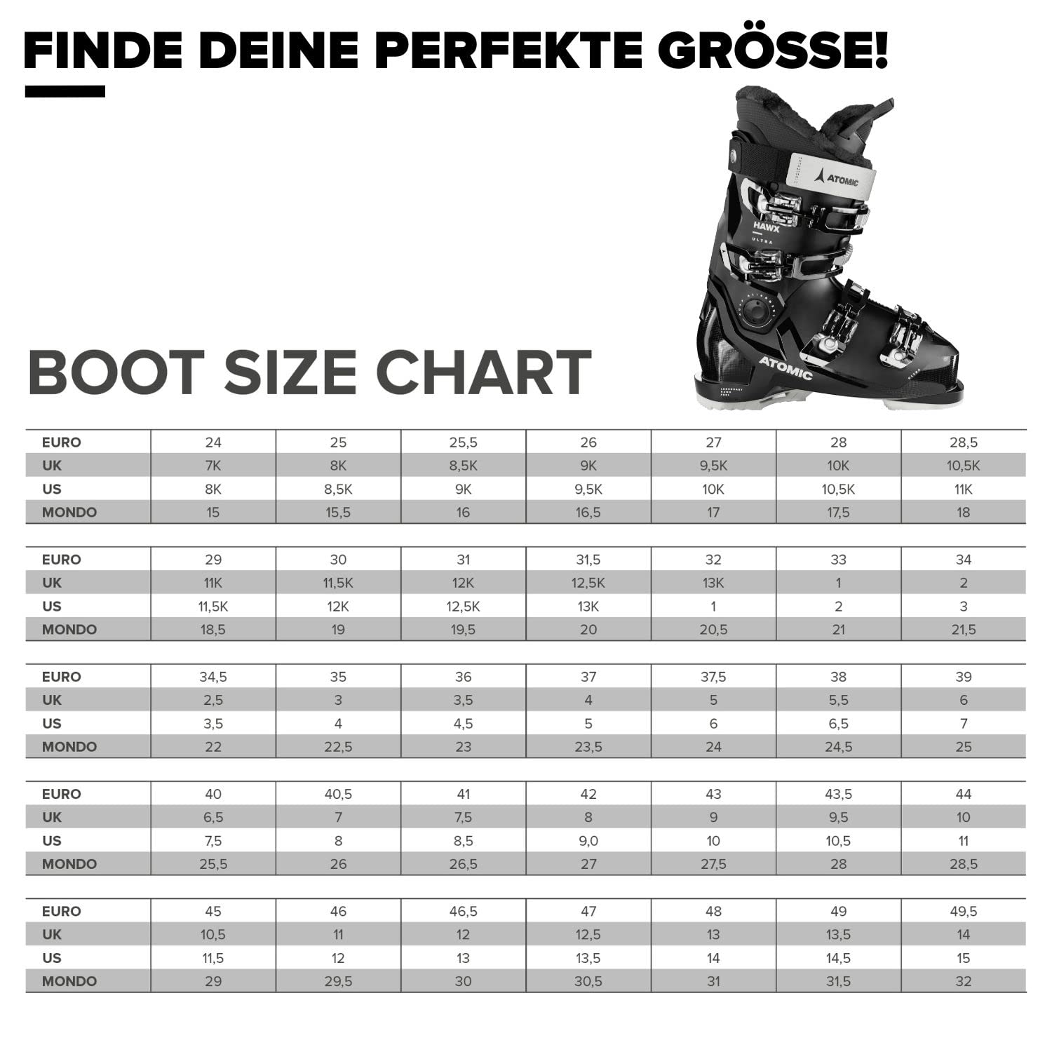 ATOMIC HAWX Ultra 85 W Skischuhe - Schmale Ski-Boots mit 98 mm Passform - Memory-Fit Skistiefel aus robustem PU - Hochwertige Ski-Schuhe mit 3D Stretch Zehenbox