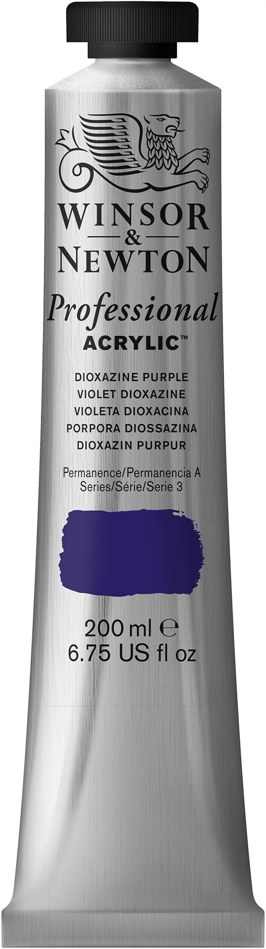 Winsor & NewtonProfessional Acrylic Paint, 200ml (6.75-oz) Tube, Dioxazine Purple