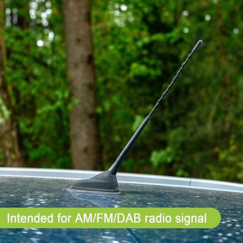 Miniatura 7 de BlingKingdom Reemplazo universal de antena de coche de 9 pulgadas, amplificador de señal de radio, mástil aéreo de radio de techo AMFM para