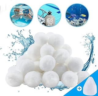 Aitsite 1.5 lbs Pool Filter Balls Eco-Friendly Fiber Filter Media for Swimming Pool Sand Filters (Equals 50 lbs Pool Filter Sand)