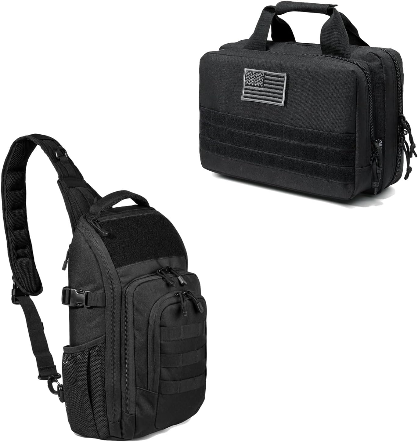 DBTAC Range Bag XS + DBTAC Large Shoulder Bag (Black)