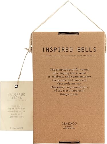 Miniatura 5 de DEMDACO Protect and Watch Over Us - Mini campana inspirada en gres, madera y hierro de 4.5 pulgadas