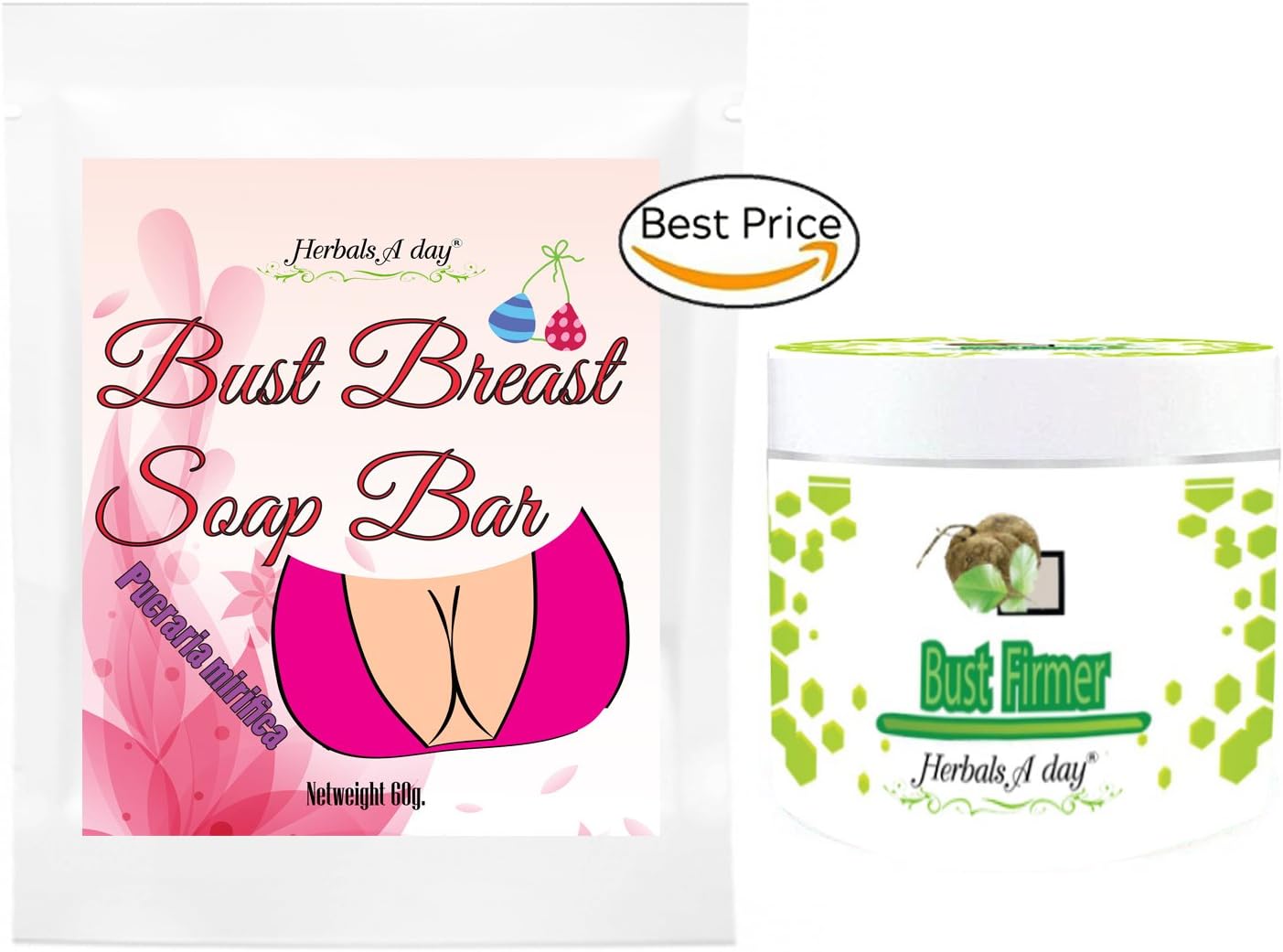 High Set Pueraria mirifica Bust Breast Lotion Like Cream & Pueraria mirifica Soap Fit and Firm Bust Soap