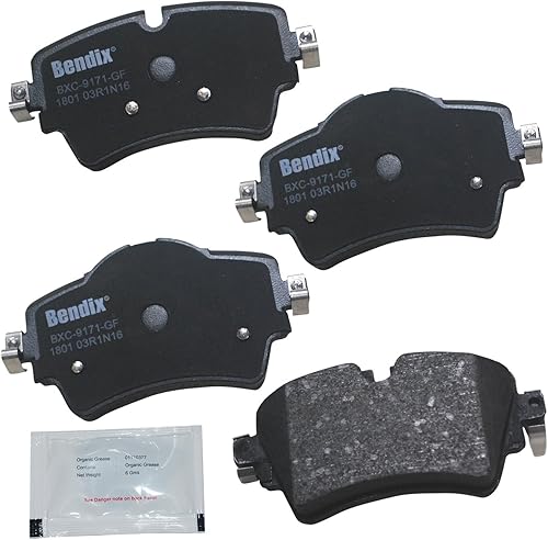 Miniatura 306 de Bendix Priority1 CFC154 - Juego de pastillas de freno de disco para Avanti II, Century, LeSabre, Regal, Riviera, chasis comercial, DeVille