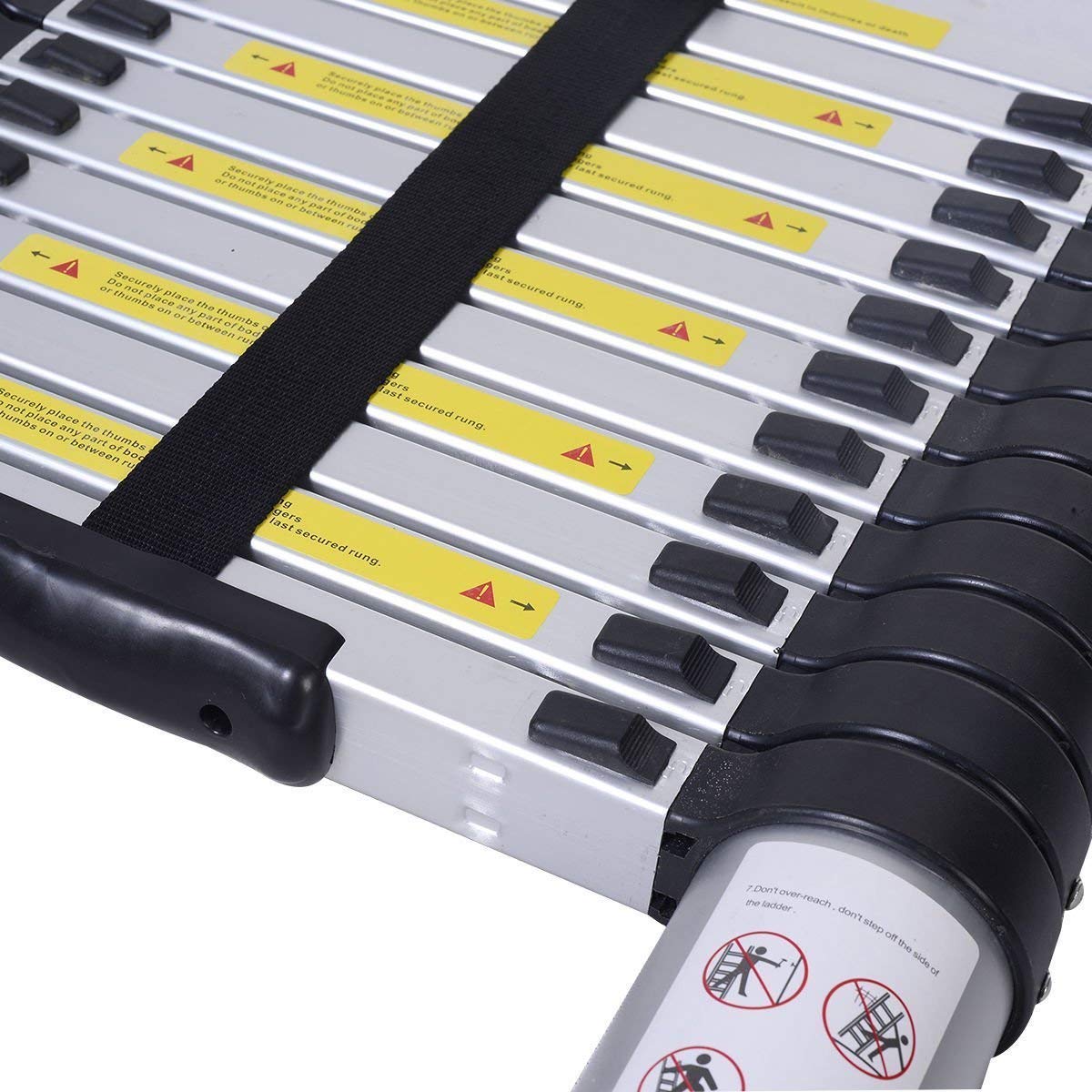 RODEX Ultra-Stable Aluminium Telescopic Folding Step Ladder (2.6 m/8.5 ft) 3