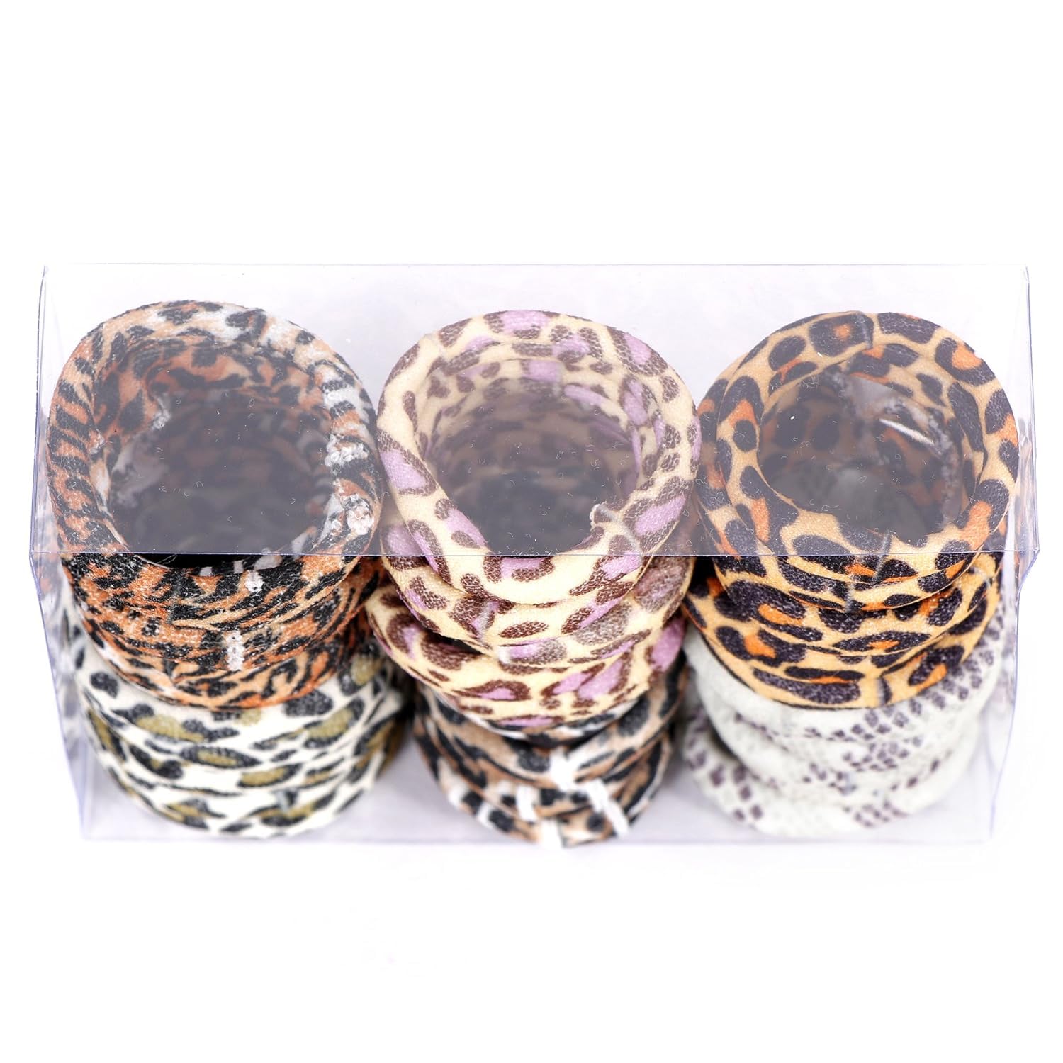 Random Hair rubber 30pc Tiger Printed Hair Rubber Band colorful Printed Korean Style Hair Scrunchy/Scrunchies Rubber Band soft seamless bands vacation College school wear daily use for girls-image-34