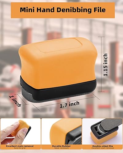 Miniatura 2 de Archivo de denibbing, herramienta de archivo de pintura para eliminación rápida de imperfecciones de pintura, hoja de mini archivo de dos caras para
