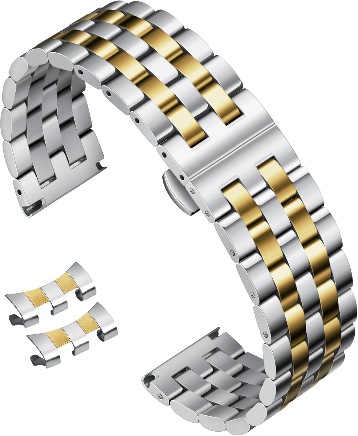 BINLUN Stainless Steel Watch Band Replacement Metal...