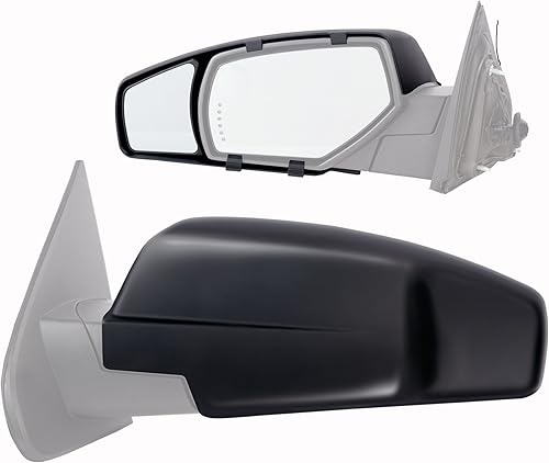 Fit System 80910 Chevrolet/GMC espejo de remolque de tamaño estándar para camiones - Par