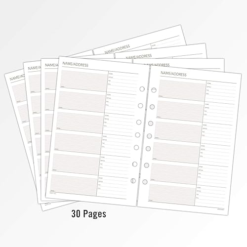 Miniatura 4 de AT-A-GLANCE Day Runner - Páginas de teléfono y direcciones, recarga, hojas sueltas, sin fecha, para planificador, 5-1/2 x 8-1/2 pulgadas, tamaño 4,