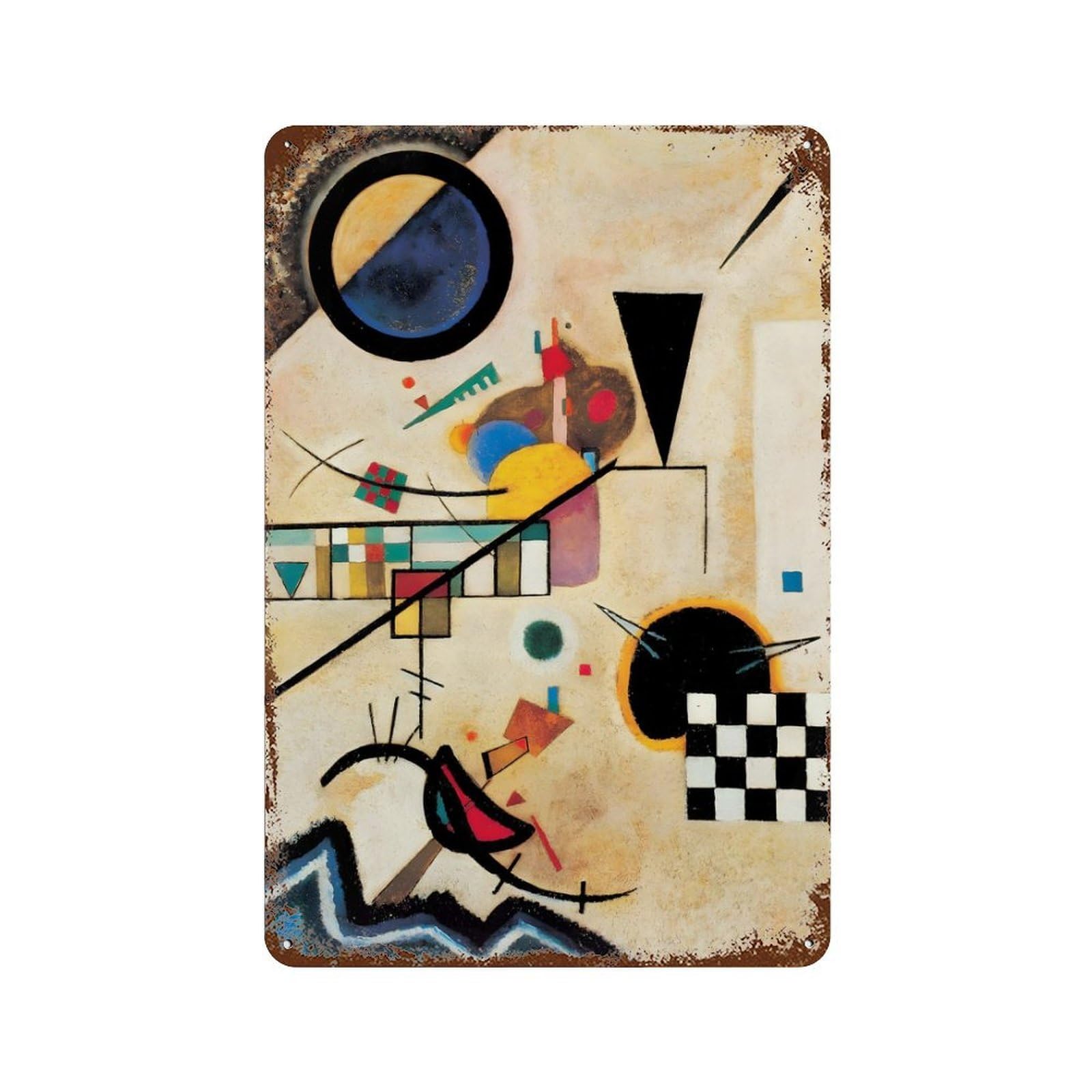 xiaoxiaoshen Wassily Kandinsky (12) Wall Decor Art Metal Tin Poster Modern Home Decor Art Home Bar Shop Decorations Vintage Sign 30x20cm
