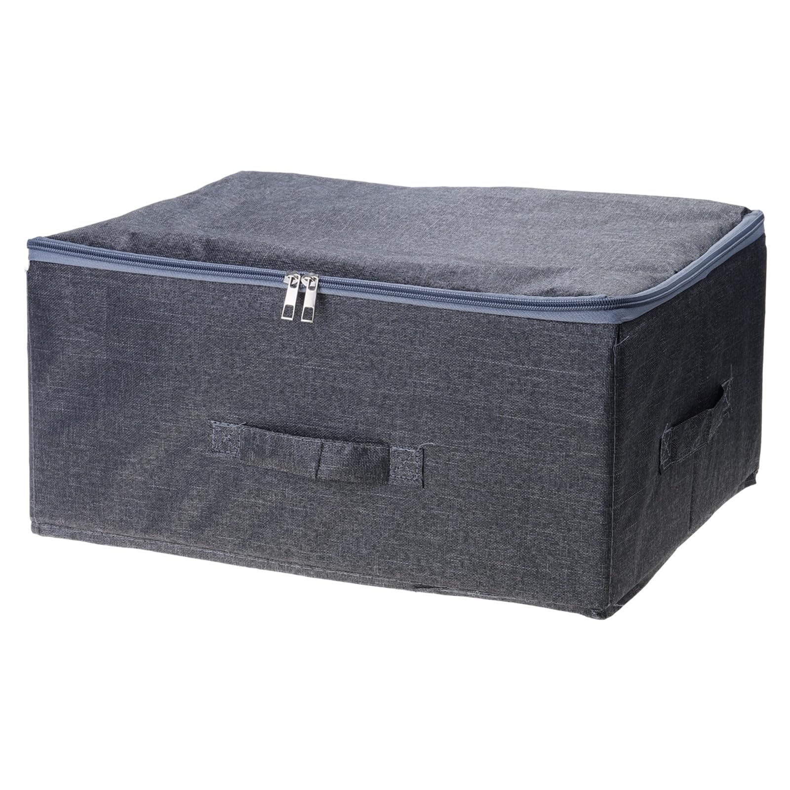Linvimia Multicolor Sturdy Cloth Storage Crate Featuring Hassle Release Lid Operations And Contemporary Home Aesthetic Fabric Flipping Lid Storage Container