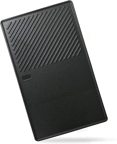 GFTIME 7637 44.5x26CM Grill Cooking Griddle for Weber Spirit Ⅰ & Ⅱ 200 series-Spirit E210/220 S210/220 Gas BBQ Grills (with Front Control Knobs), Cast Iron BBQ Grill Grid & Plate Replacement Part
