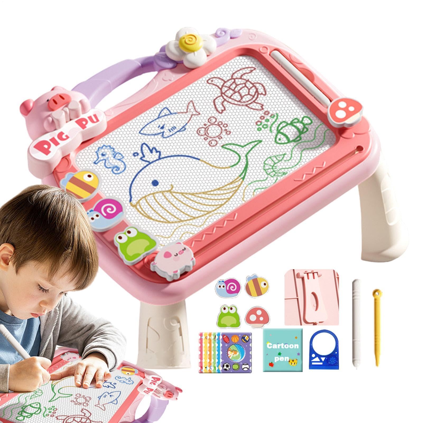 Genérico Magnetische Zeichentafel für Kinder, magnetische Zeichentafel für | Kleinkinder, Zeichentafel, magnetischer Block – multifunktionales Lernspielzeug
