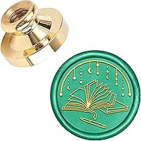 Vista 18 de CRASPIRE Sello de cera de rana, cabeza de sello de cera de sellado, cabeza Olny sin mango, 0.984 in, cabeza de sello de latón extraíble