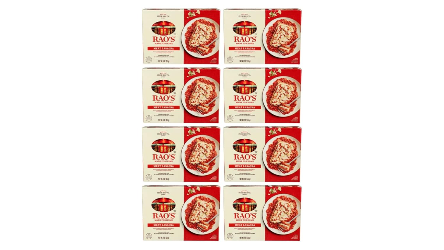 Generic Raos Entree Meat Lasagna, 9 OZ 4 Pack