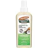 Vista 1 de Palmer's Aceite de coco para aumentar la humedad, aceite restaurador para el cabello y el cuero cabelludo, hidratación duradera y brillo