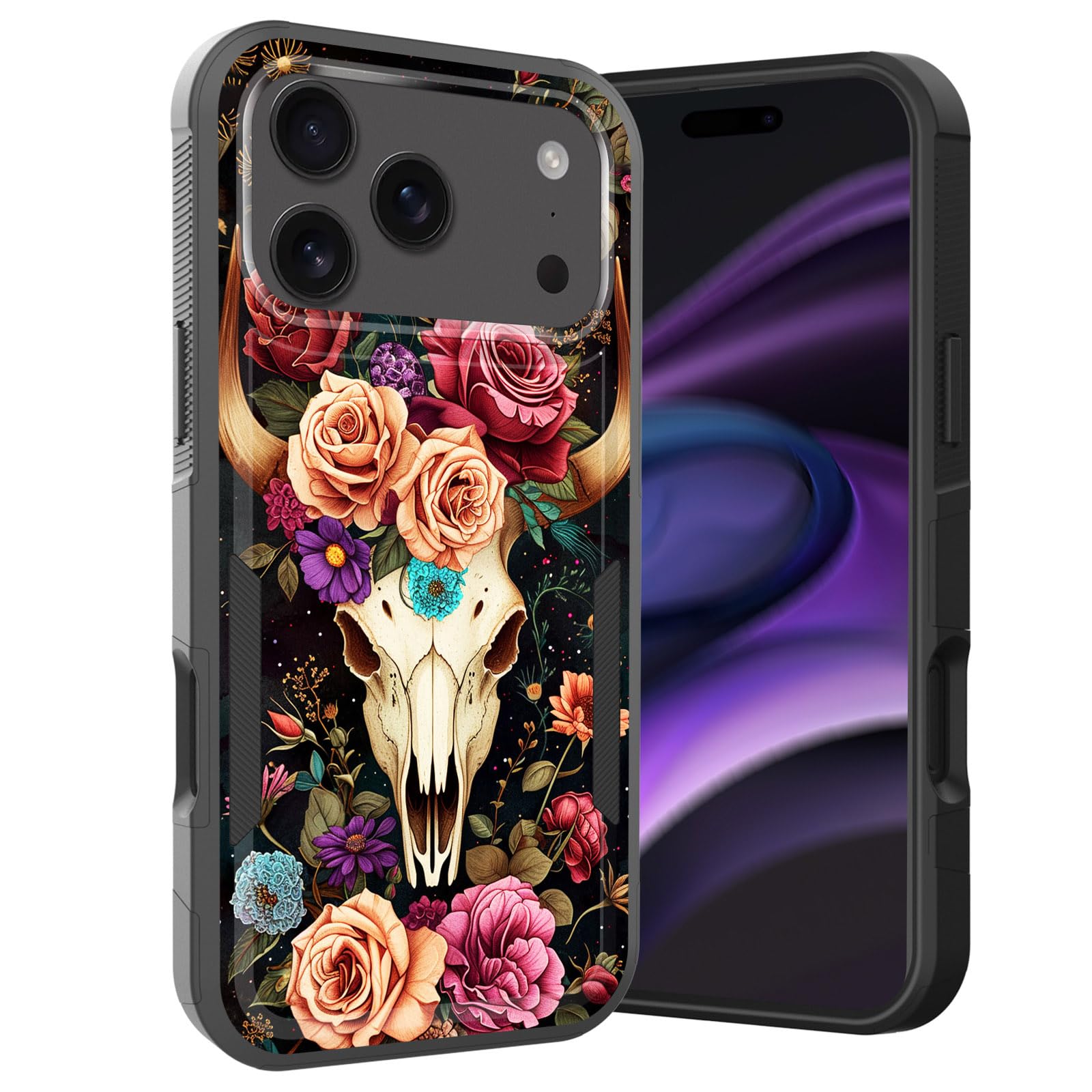 Coque iPhone 17 Pro antichoc double couche en silicone et polycarbonate rigide - 8