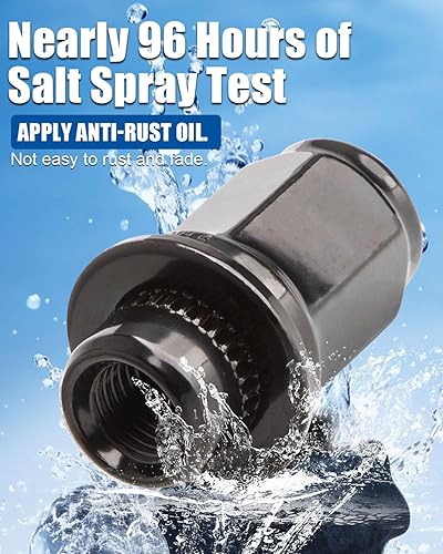 Vista 41 de GAsupply Tuercas de llanta de estilo de fábrica OEM de 14 x 2, 24 piezas de una sola pieza cromadas grandes tuercas de asiento de bellota de 2