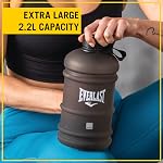 Everlast FIT Champion 2.2L Water Bottle - Leak-Proof, BPA-Free, Large Capacity for Workouts, Hiking, Camping, Easy to Clean, Sturdy Handle, Stainless Steel Cap, Ideal for Daily Hydration