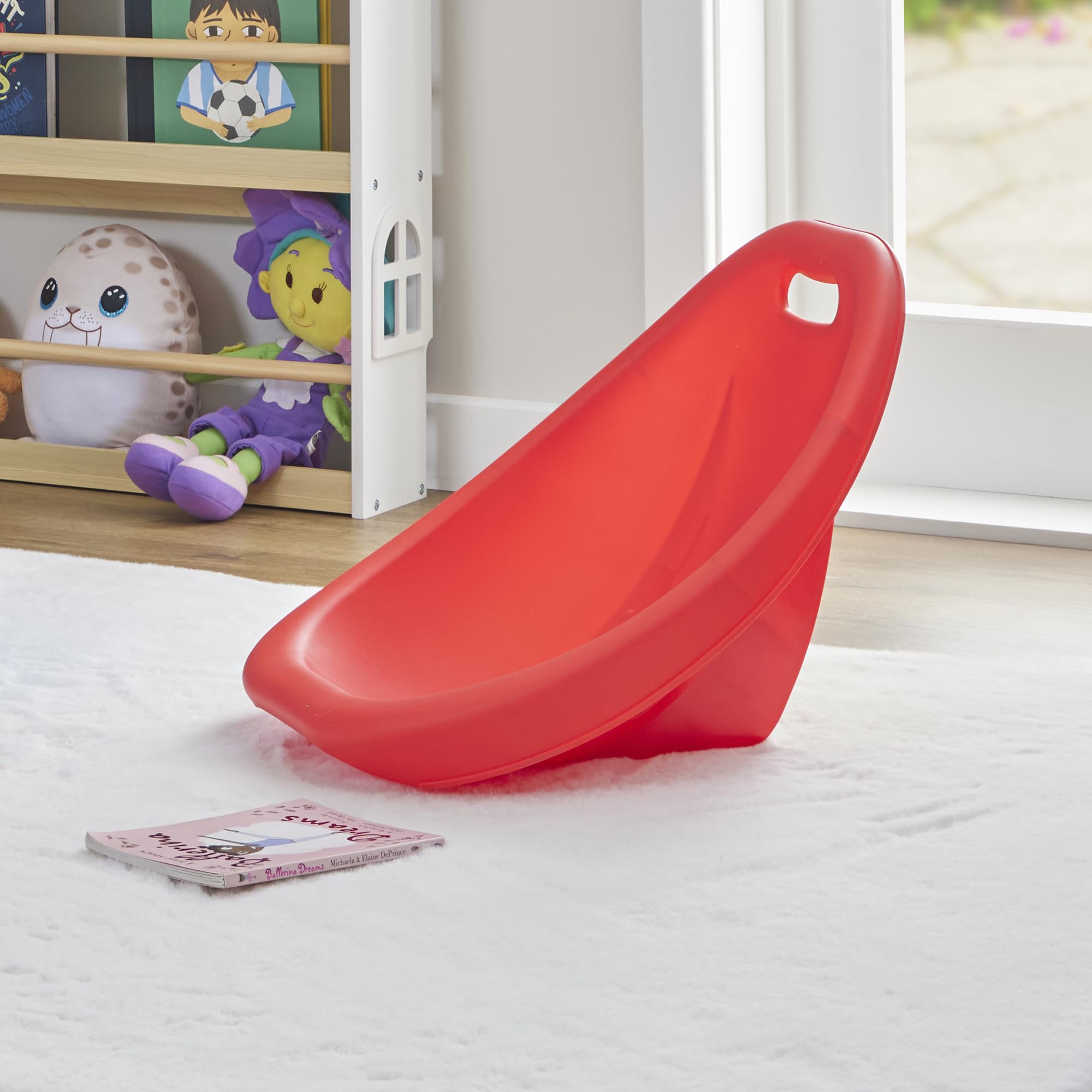 Kids Floor Rocking Chair - Red