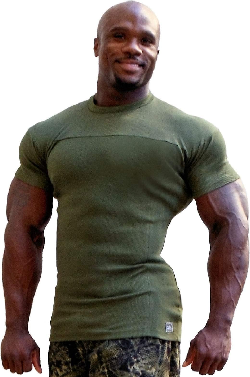 Crazee Wear Malibu Muscle Shirt Army Green