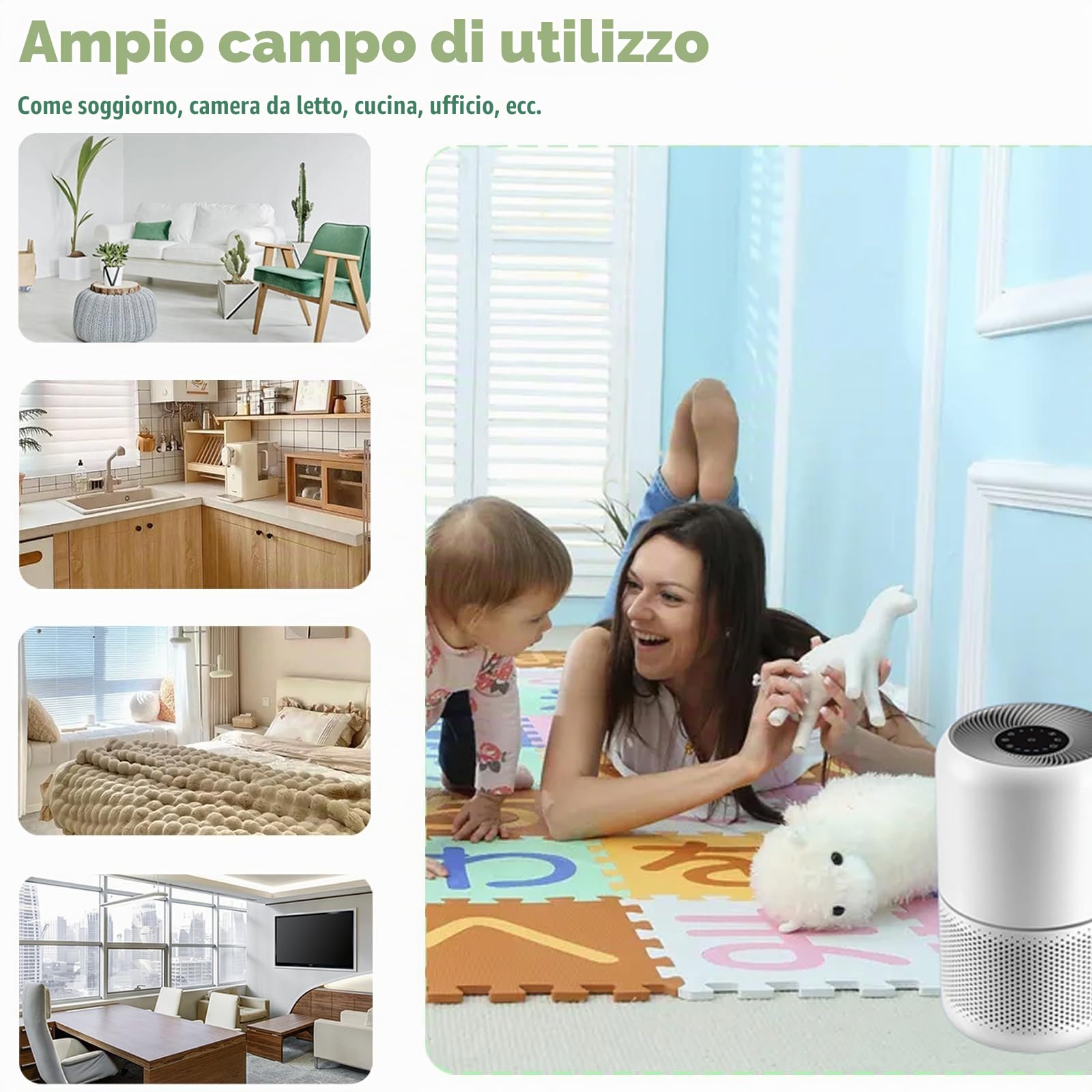 Core 300S - Filtro di ricambio per purificatore d'aria Levoit contro muffe e batteri 3 in 1, filtro HEPA a carboni attivi, RF P350-RF