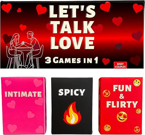 Let's Talk Love  Juegos románticos para parejas para adultos  3 juegos de citas nocturnas para darle vida a tu relación  para cumpleaños, bodas, día