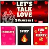 Let's Talk Love - Couples Games for Fun and Romantic Date Night. Perfect Game Gift to Spice up Your Relationship - 3 Games in 1 - Intimate and Spicy Ideas