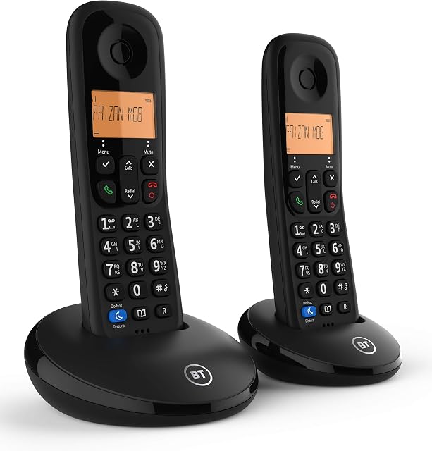 BT Everyday Cordless Home Phone with Basic Call Blocking, Twin Handset Pack