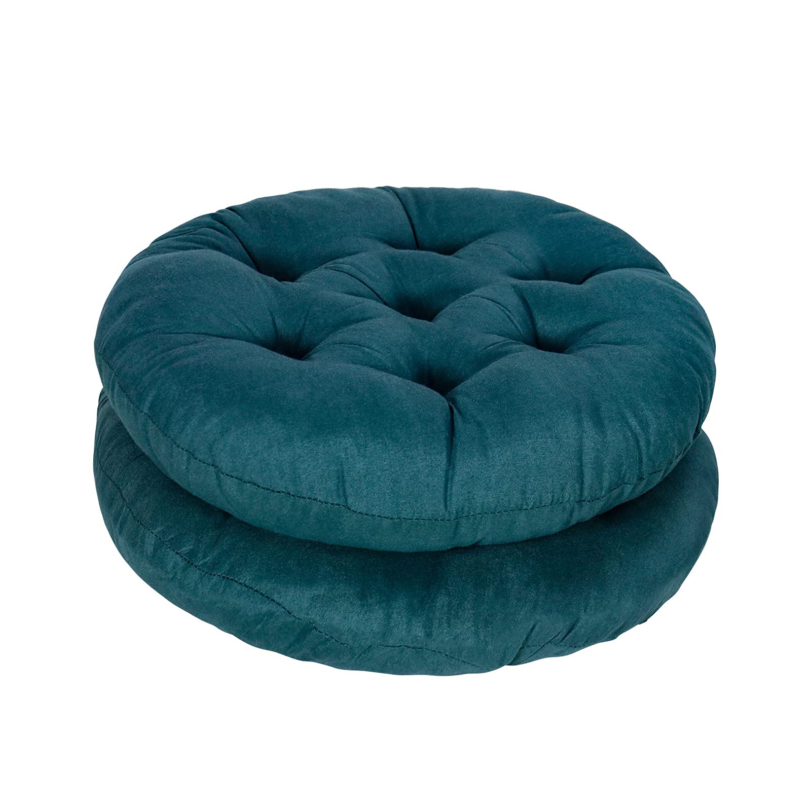 Chair Seat Cushion Pads for Kitchen Set of 2 Non Slip Round Seatdining Chairs High Stool Chairs Bistro Bar Seat 15 X 15 Inch, for Indoors and Outdoors Terrace Garden Outdoor