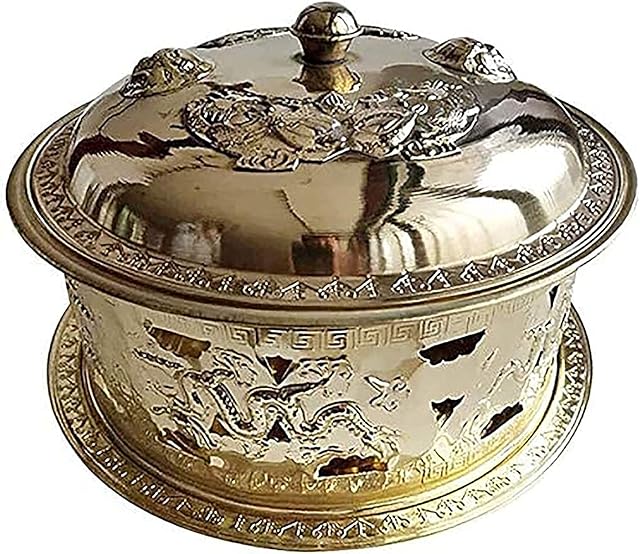 Hot Pot Charcoal Copper Hot Pot Pure Copper Hot Pot Alcohol Furnace Copper Home Small Hot Pot Dormitory Dry Boilers Portable (Size : 28CM)