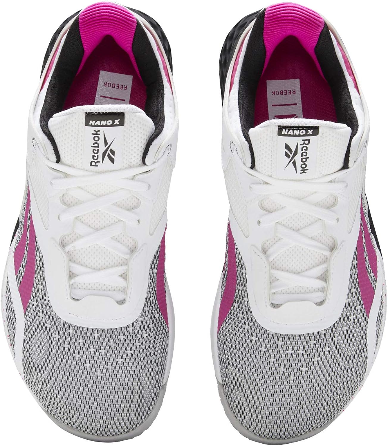 Reebok Women's Nano X Cross Trainer Running Shoes 5 White/Black/Proud Pink