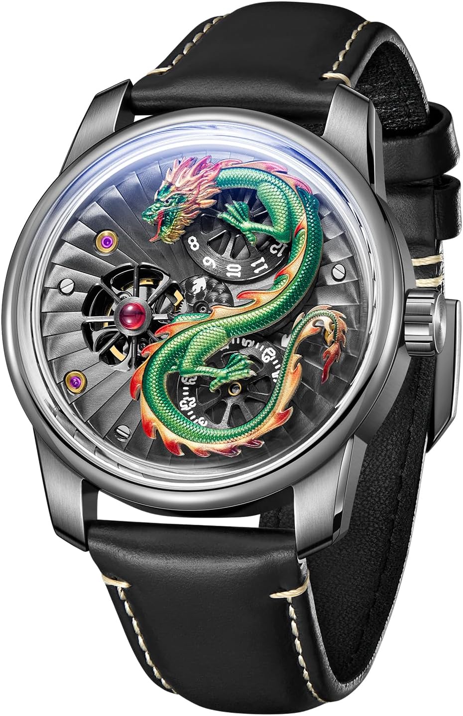 Megir Montre Homme à Quartz, Affichage Analogique, Chronographe Noir Avec Calendrier-Modèle 2024