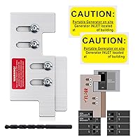 Vista 1 de Kit de enclavamiento para generador compatible con Eaton o Cutler Hammer Vertical Throw CH Series 150 o 200 amperios, 2 1/4 pulgadas