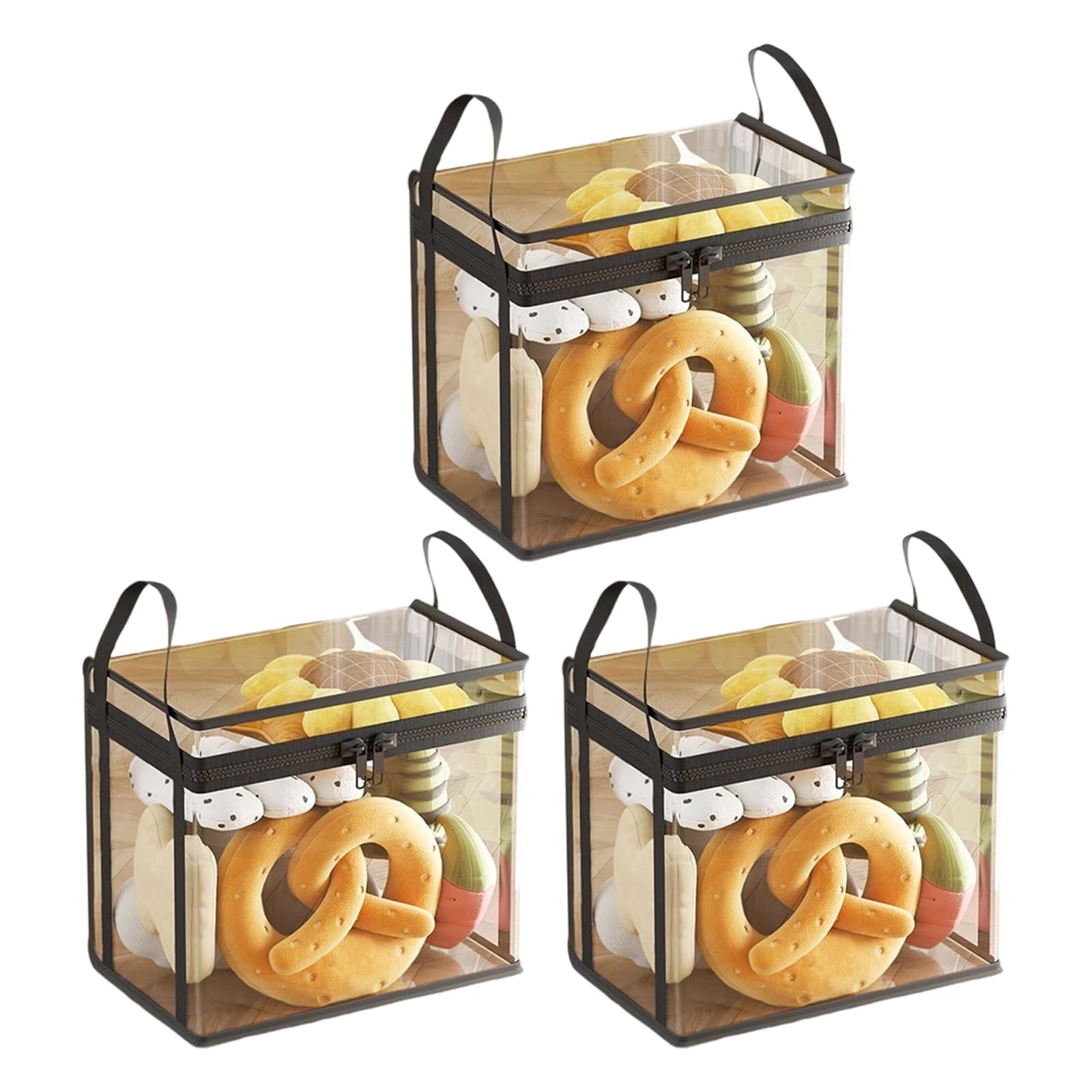 Hsyzygian Zippered Playroom Organizers Holds 50L Toy Small Storage Solution for Animals Books Clothes Portable Kids Storage Bag