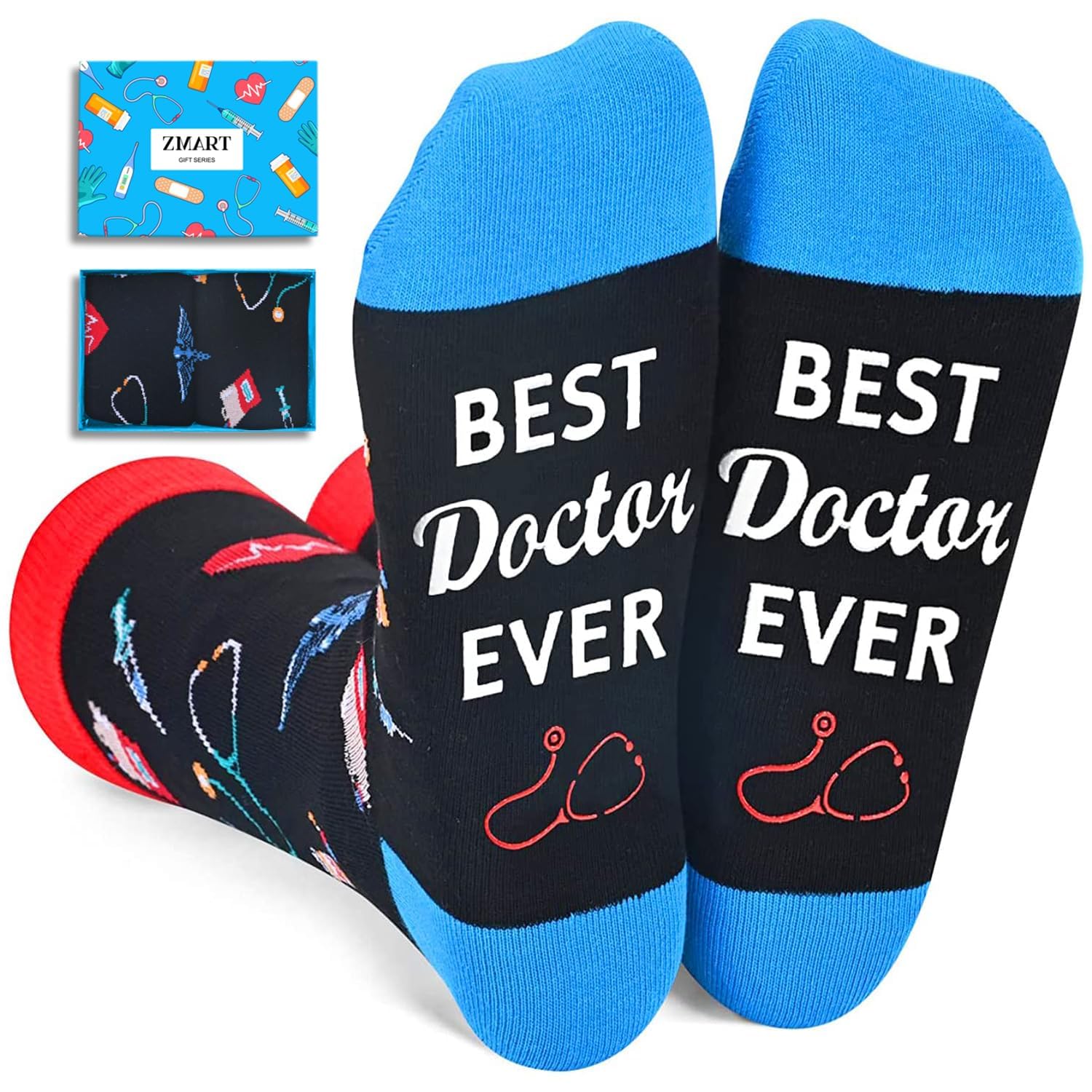 Zmart Gifts for Doctor EMT Paramedic - EMS Dentist Surgeon Gifts, Doctor Day Gift Socks
