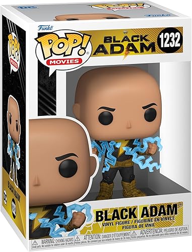 Funko Pop Movies: Black Adam - Black Adam sin capa con baúl de iluminación - Chance of Chase, estándar - Figura de vinilo coleccionable - Idea de