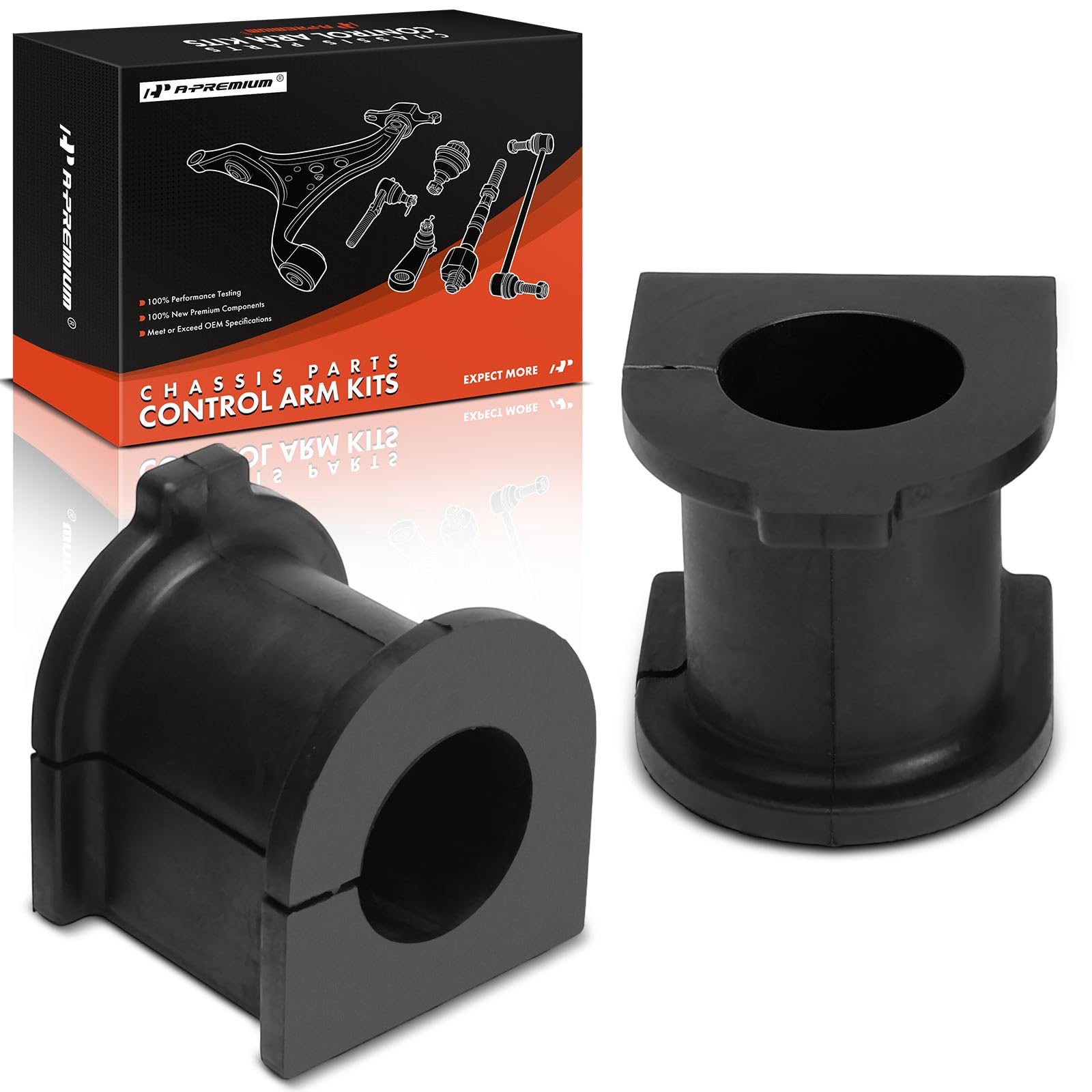 Photo 1 of A-Premium 2 x Stabilizer Bar Bushings Sway Bar Bushings Front To Frame, Compatible with Toyota Tacoma 2005-2008, 4Runner 2003-2009, FJ Cruiser 2007-2009 & Lexus GX470 2003-2009